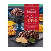 Зефир в шоколаде Манго-маракуйя и зелёный чай, 155 г