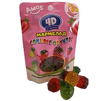 Мармелад жевательный AMOS "Сочные фрукты 4D", 48г